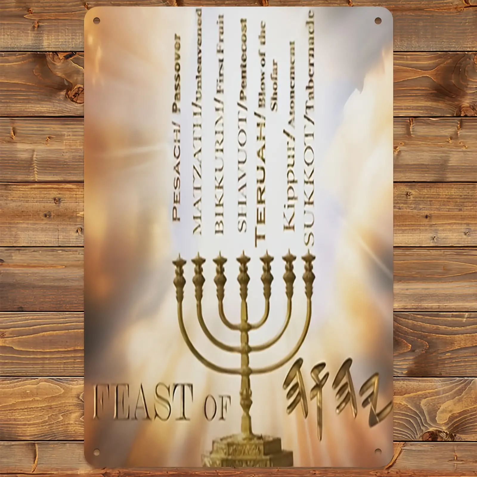 Home Decor - CIFBUYHebrew Star of David Aluminum Wall