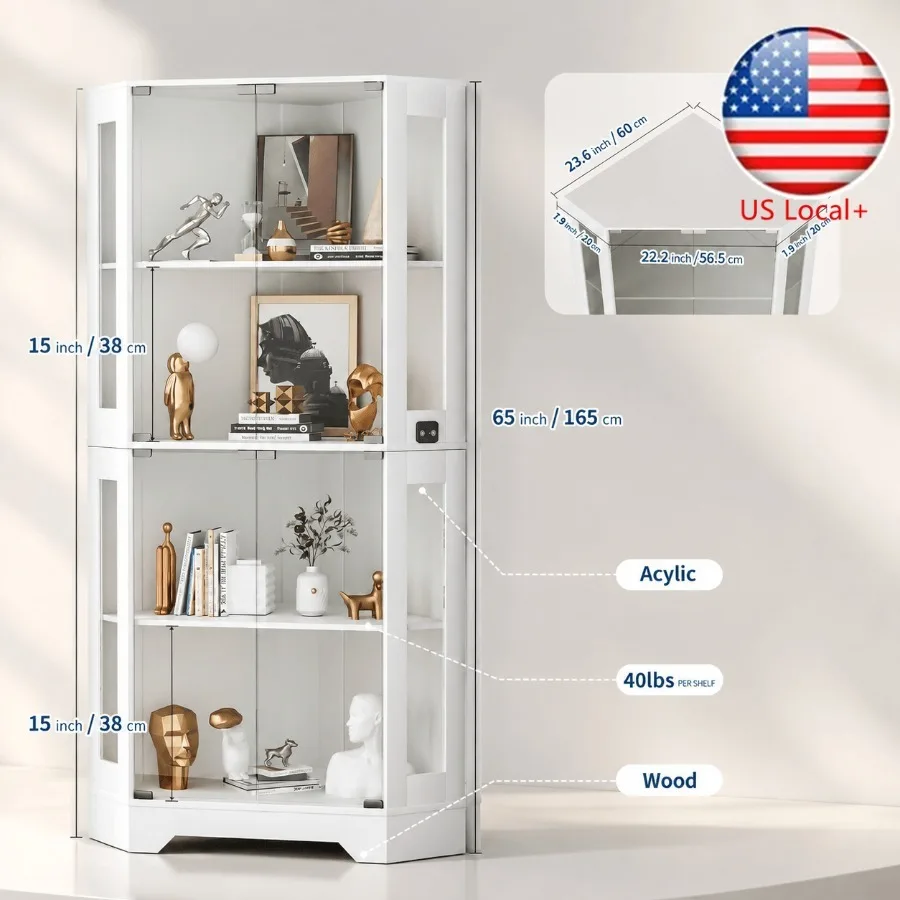 65 White Corner Collectible Cu - đánh giá và giá Storage & Organization