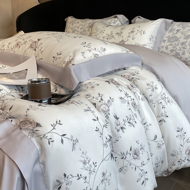 Luxury Digital Printing Flower - đánh giá và giá Aesthetic Floral Duvet Cover